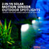 Outdoor Solar Wall Lights, 100 LED Solar Lights | 2 Pcs | WBM SMART